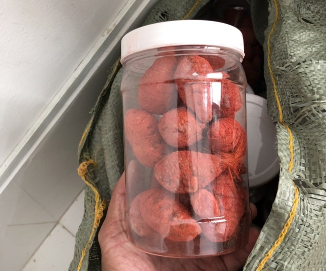 Nghệ đỏ xà cừ nguyên củ 130k / 1 hủ 0.5kg